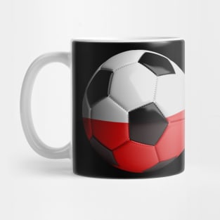 Poland Soccer Ball Mug